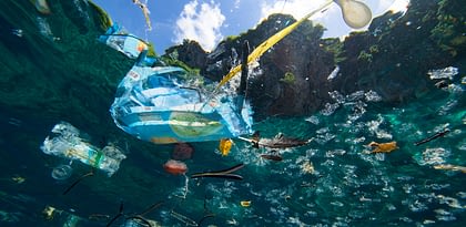 Microplásticos nos oceanos